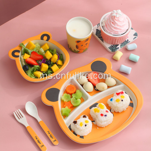 Set makan pinggan mangkuk 5 keping Tiger Tiger Set